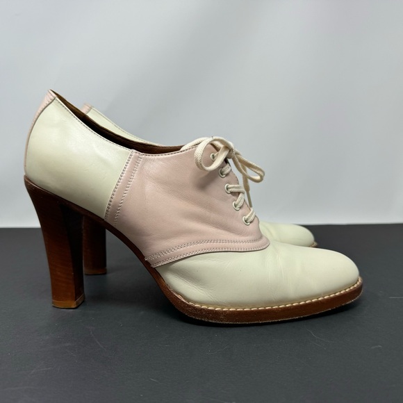 RALPH LAUREN COLLECTION 2005 derby lace tie heels, made in Italy, size 10 - Picture 9 of 16